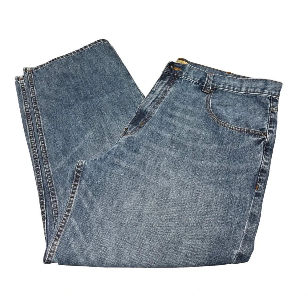 The Foundry Supply Co Jeans Mens 44x30 Blue Medium Wash Straight Leg 100% Cotton - Picture 2 of 9